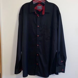 Men’s Black Dress shirt 3X
